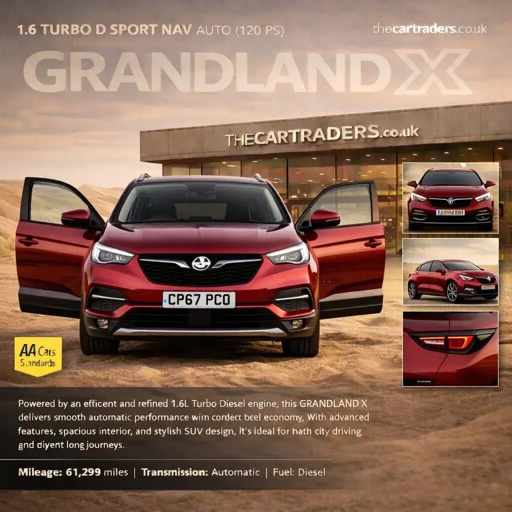 Second-hand Vauxhall Grandland X Sport 120 CP (88 kW) 2018 Roșu SUV