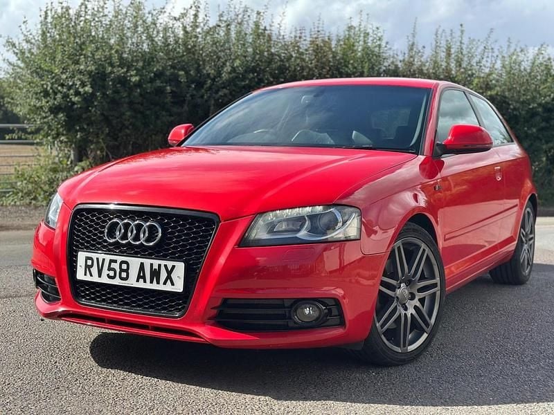 Red Used 2008 Audi A3 S-Line Hatchback | £5,495 (A bit pricey) - Image 1/4