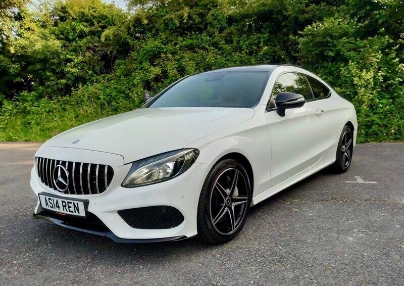 White Used 2017 Mercedes C300 AMG Line Premium Plus Coupe | £14,995 (Fair price) - Image 1/4