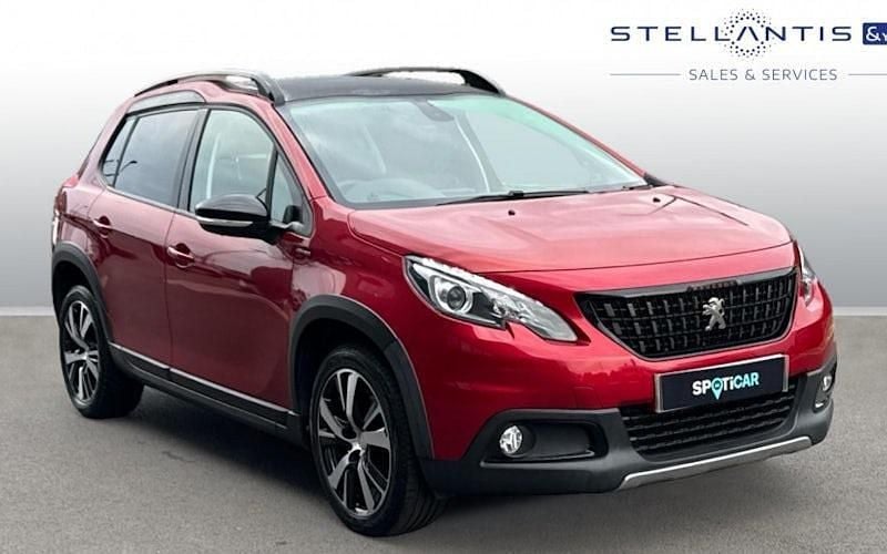 Red Used 2019 Peugeot 2008 GT-line SUV | £12,543 (Fair price) - Image 1/4