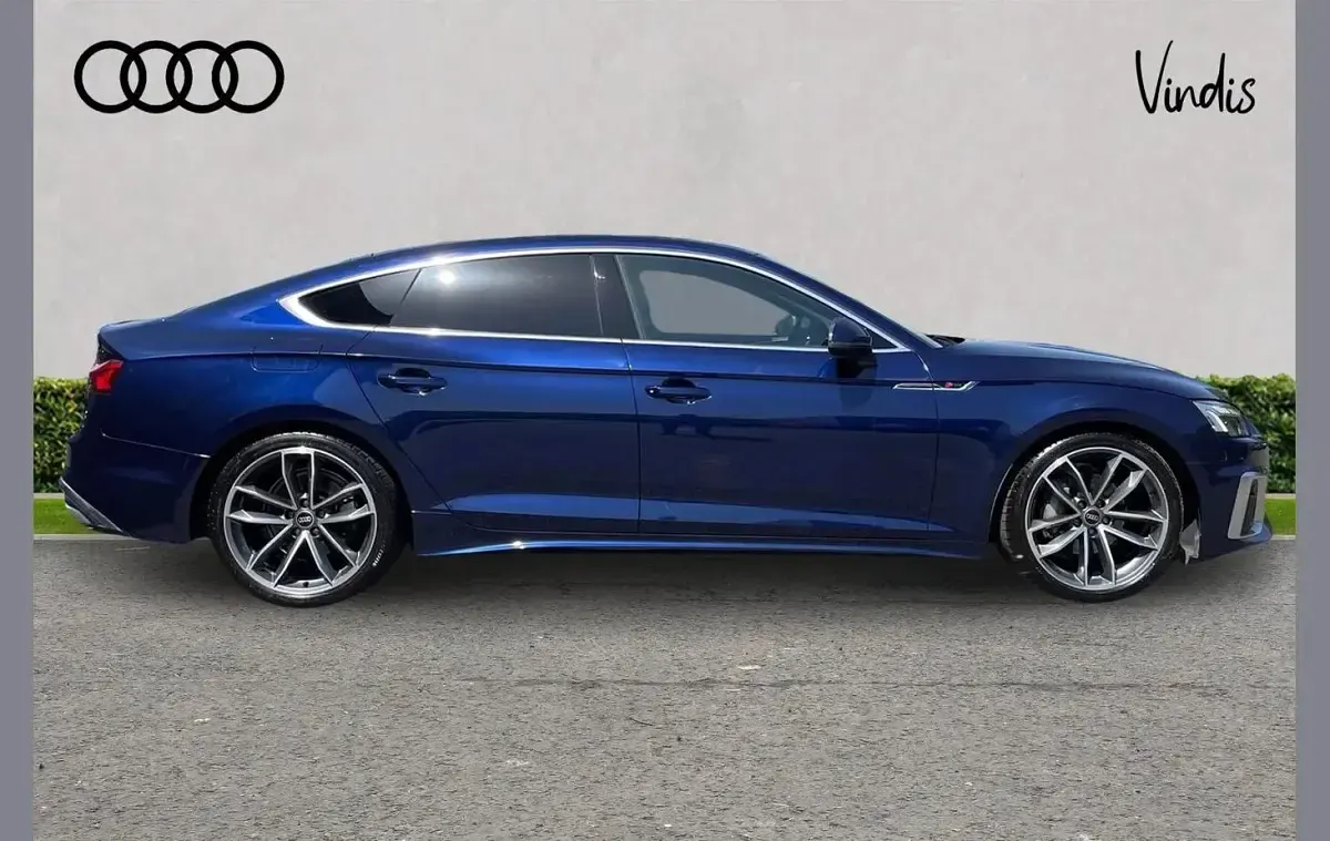 Used Audi A5 S-Line 200 HP (147 kW) 2023 Blue Coupe