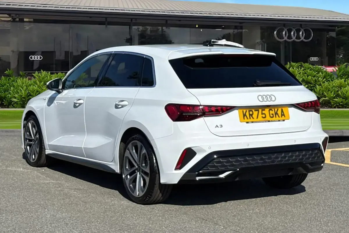 Used Audi A3 S-Line 150 HP (110 kW) 2025 White Hatchback