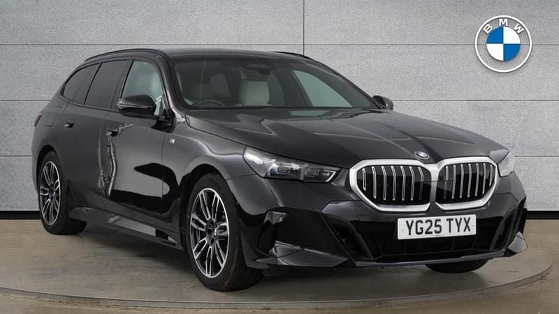 Black Used 2025 BMW 520 M Sport Estate | £39,450 (Good price) - Image 1/4
