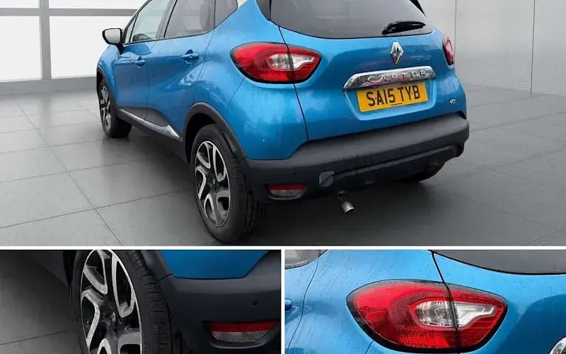 Used Renault Captur Dynamique 90 HP (66 kW) 2015 Blue/cream SUV