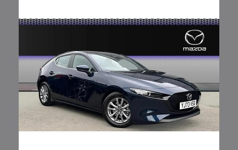 Blue Used 2023 Mazda 3 Center-Line Hatchback | £18,269 (Fair price) - Image 1/4
