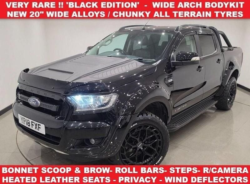 Begagnad Ford Ranger S 2018 Svart Pickup