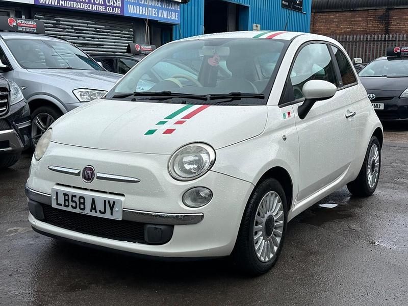 Used Fiat 500 Pop 69 HP (50 kW) 2009 White Cabriolet