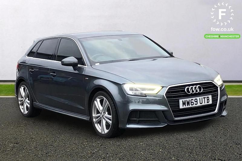 Grey Used 2020 Audi A3 Sportback S-Line Hatchback | £13,799 (Fair price) - Image 1/3