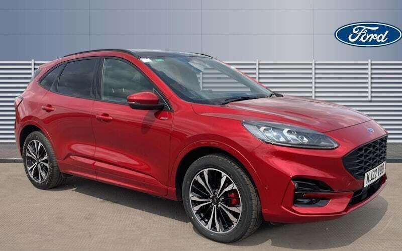 Red Used 2022 Ford Kuga ST-Line X SUV | £21,245 (Fair price) - Image 1/4