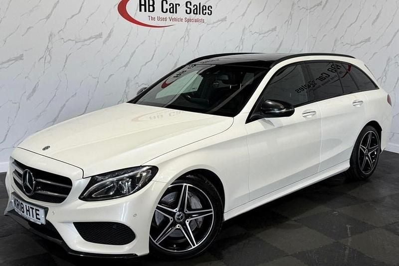 Used Mercedes C250 AMG Line Premium Plus 2018 White Estate