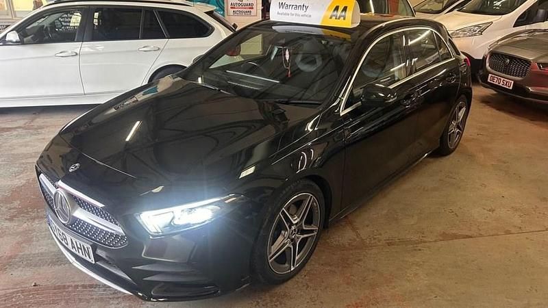 Used Mercedes A200 AMG line 163 HP (119 kW) 2018 Black Hatchback