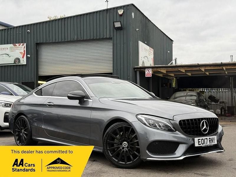 Grey Used 2017 Mercedes C220 AMG line Coupe | £14,490 (Fair price) - Image 1/3