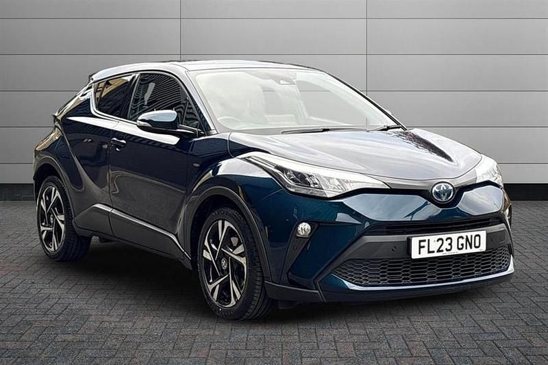 Midnight teal Used 2023 Toyota C-HR Design SUV | £21,000 (Fair price) - Image 1/4