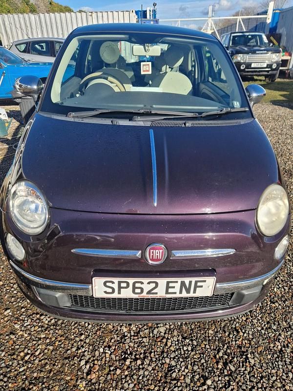 Used Fiat 500 Lounge 69 HP (50 kW) 2012 Purple Hatchback