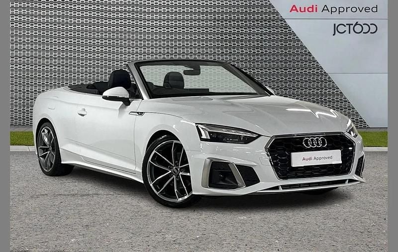 Used Audi A5 Cabriolet S-Line 204 HP (150 kW) 2022 White Cabriolet