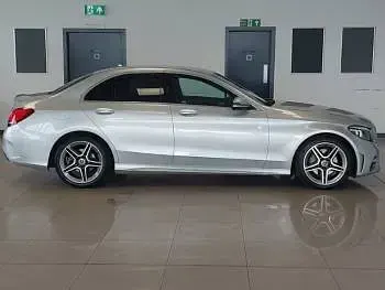 Used Mercedes C200 AMG line 160 HP (117 kW) 2019 Silver Hatchback