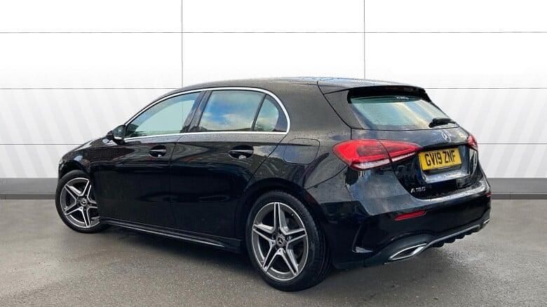 Used Mercedes A180 AMG line 136 HP (100 kW) 2019 Black Hatchback