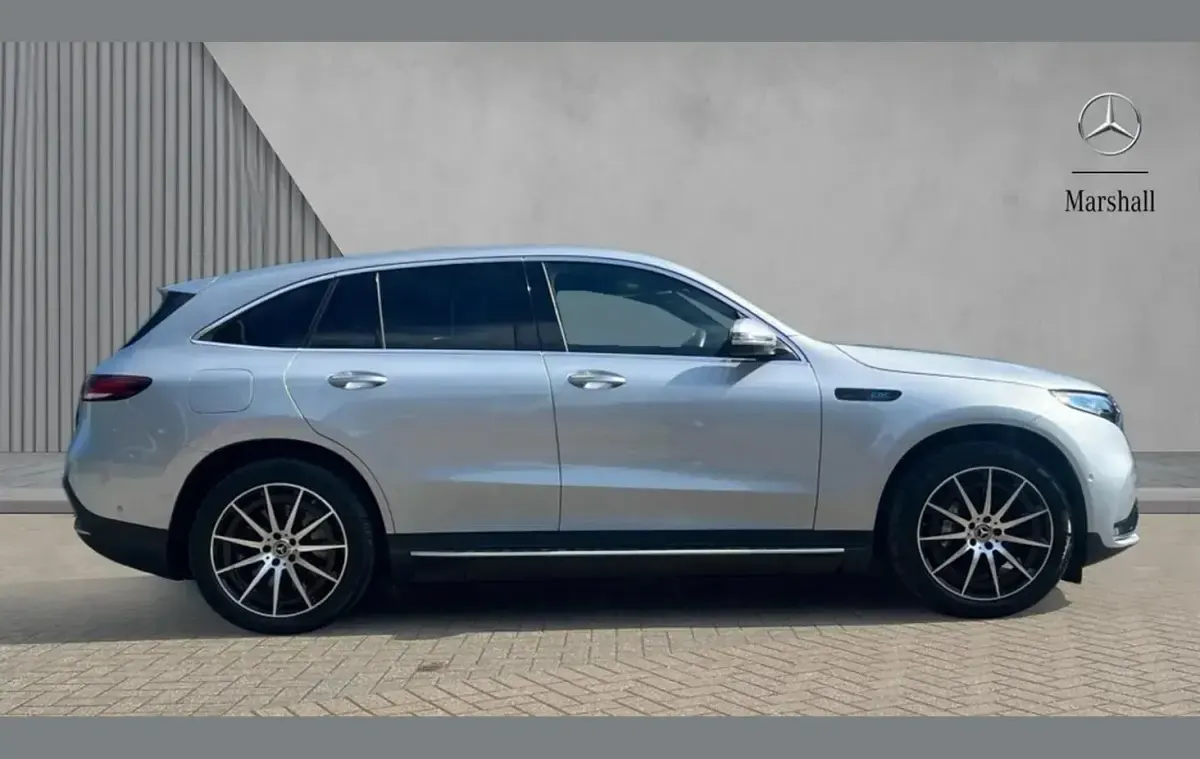Used Mercedes EQC400 AMG line 300 kW (408 HP) 2023 Metallic paint hightech silver SUV