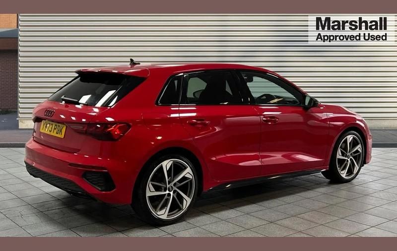 Used Audi A3 Black Edition 147 HP (108 kW) 2023 Red Sedan