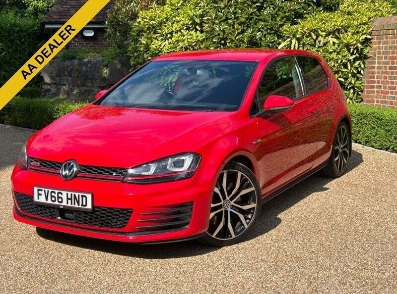 Red Used 2016 VW Golf VII GTI Hatchback | £15,313 (Fair price) - Image 1/3