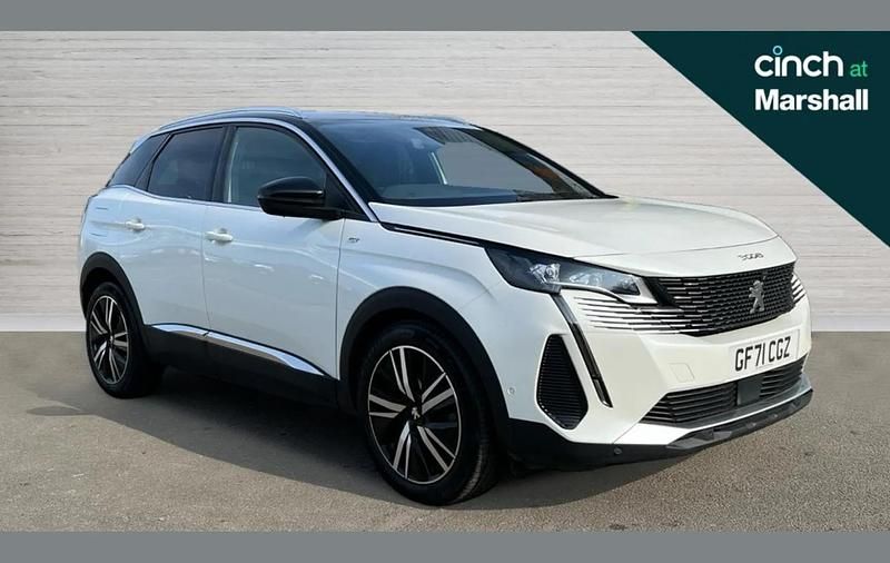 White Used 2021 Peugeot 3008 Premium SUV | £17,862 (Fair price) - Image 1/4