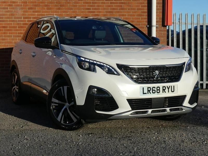 White Used 2018 Peugeot 3008 GT-line Hatchback | £10,397 (Fair price) - Image 1/4