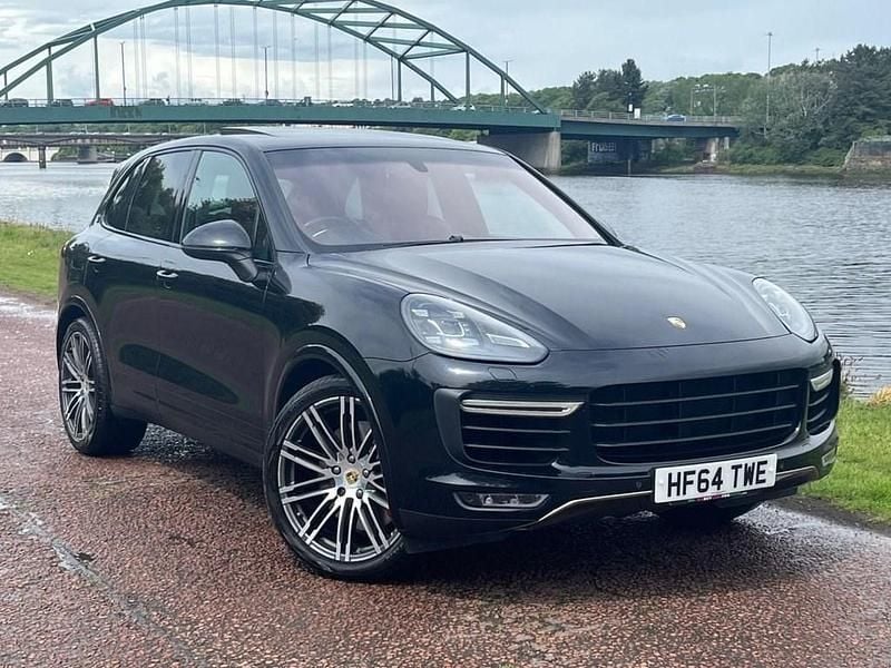 Black Used 2015 Porsche Cayenne Turbo SUV | £22,999 - Image 1/4