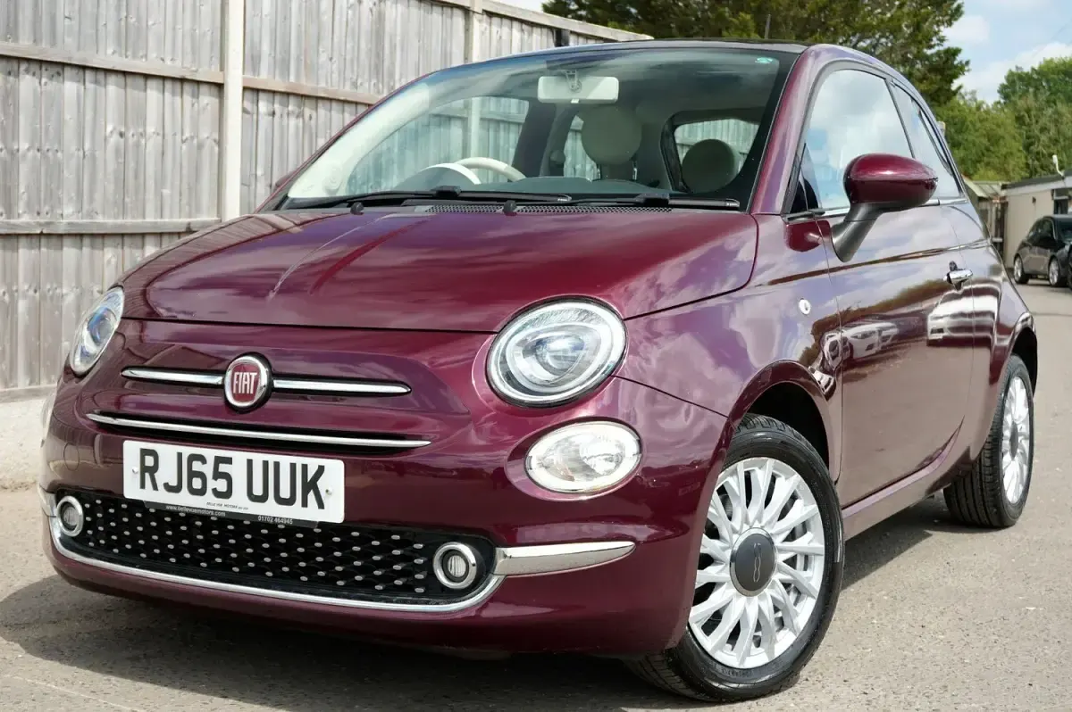 Used Fiat 500 Lounge 69 HP (50 kW) 2015 Red Hatchback