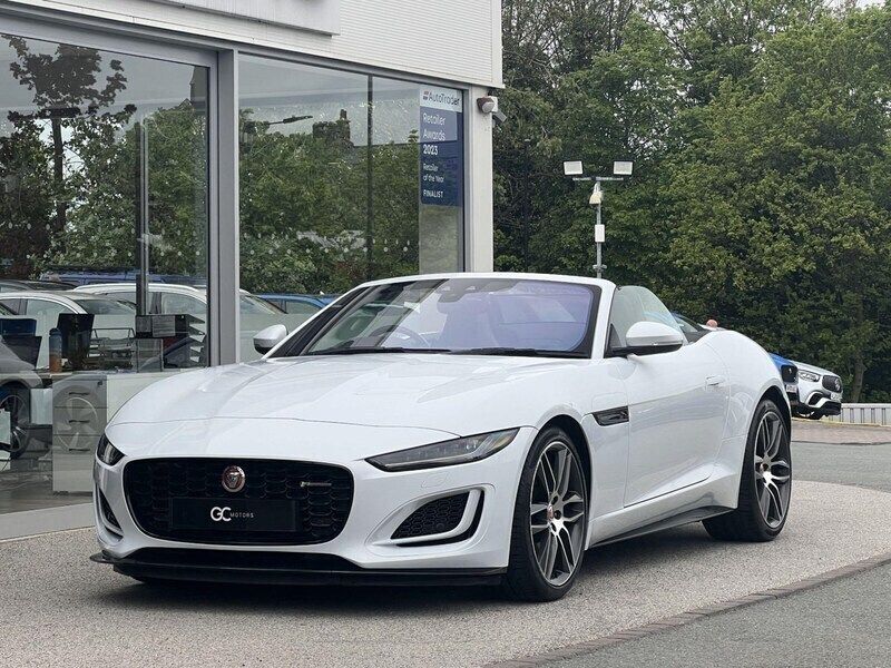 White Used 2021 Jaguar F-Type R-Dynamic Cabriolet | £32,990 (Good price) - Image 1/3