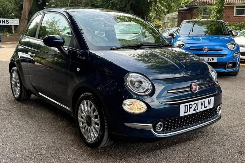 Blue Used 2021 Fiat 500 Dolcevita Hatchback | £10,495 (Fair price) - Image 1/1