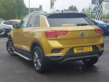 Used VW T-Roc Design 150 HP (110 kW) 2018 Yellow SUV