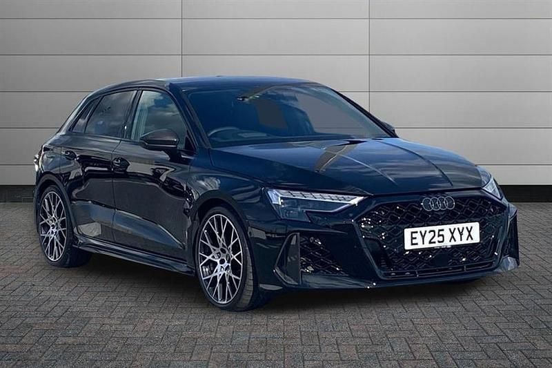 Mythos black Used 2025 Audi RS3 Comfort Hatchback | £60,050 (Fair price) - Image 1/4