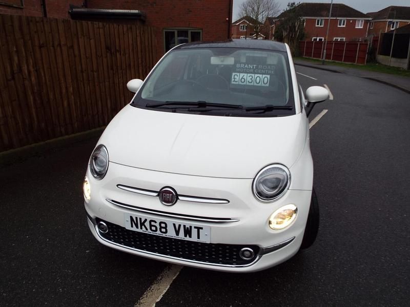 Used Fiat 500 Lounge 69 HP (50 kW) 2018 White Hatchback
