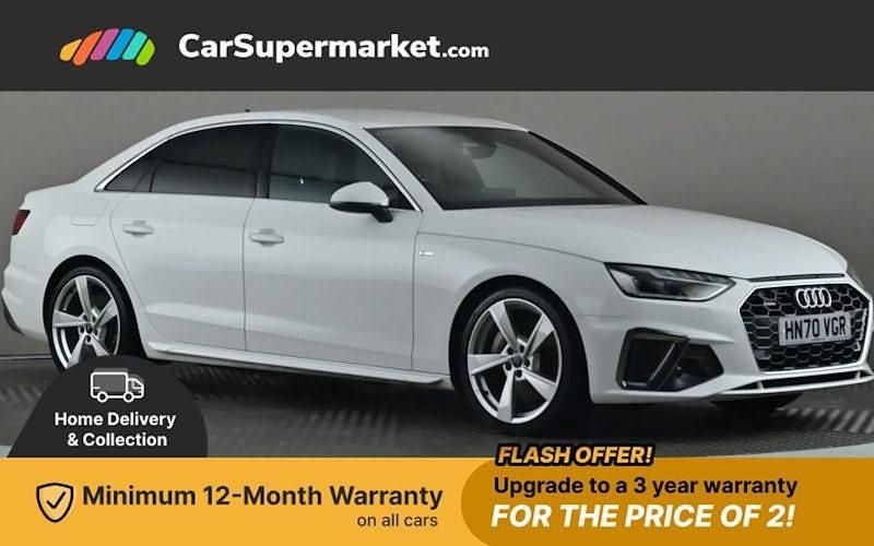 White Used 2020 Audi A4 S-Line Sedan | £21,697 (Super price) - Image 1/3