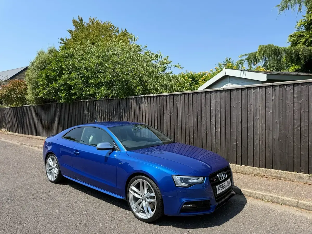 Used Audi A5 Black Edition 354 HP (260 kW) 2016 Blue Coupe