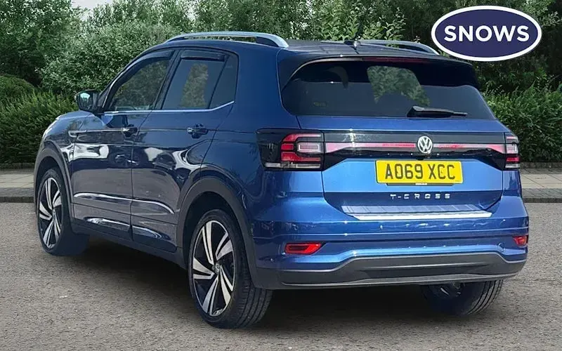 Used VW T-Cross R-line 116 HP (85 kW) 2019 Blue SUV