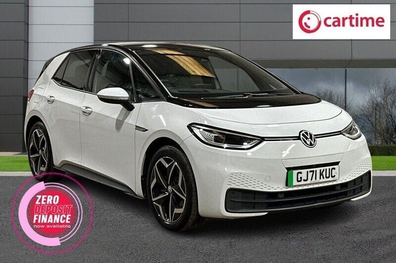 White Used 2021 VW ID.3 Pro Hatchback | £17,509 (Expensive) - Image 1/3