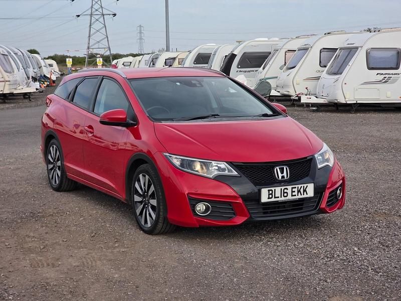 Begagnad Honda Civic SR 2016 Röd Kombi