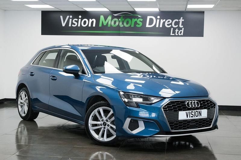 Blue Used 2022 Audi A3 Sportback Sport Hatchback | £11,470 (Fair price) - Image 1/3