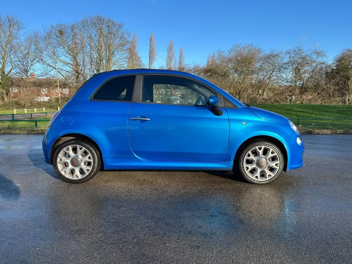 Używany Fiat 500C S 105 KM (77 kW) 2014 Niebieski Kabriolet