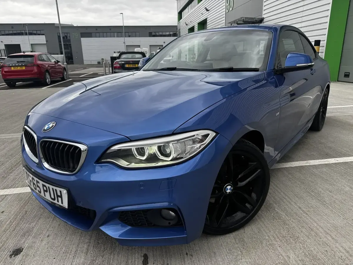 Used BMW 218 M Sport 150 HP (110 kW) 2015 Blue Coupe