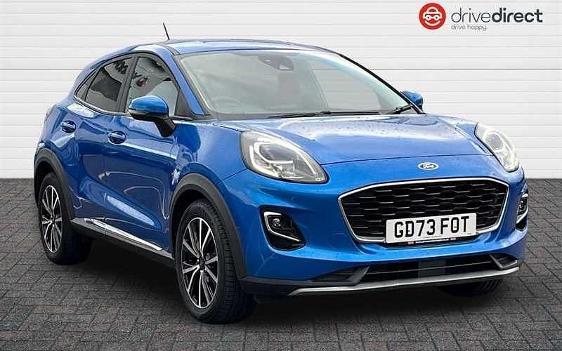 Used Ford Puma Titanium 125 HP (91 kW) 2023 Blue Hatchback