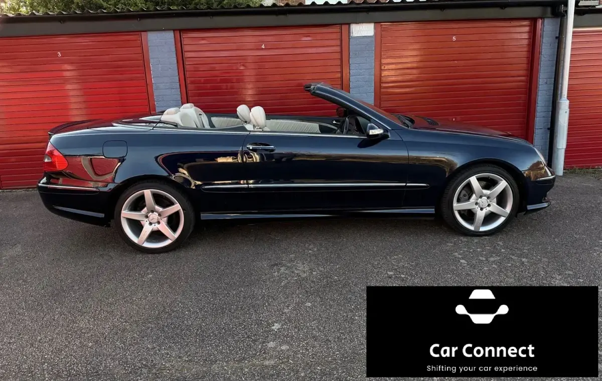 Begagnad Mercedes CLK200 2009 Blå Cab
