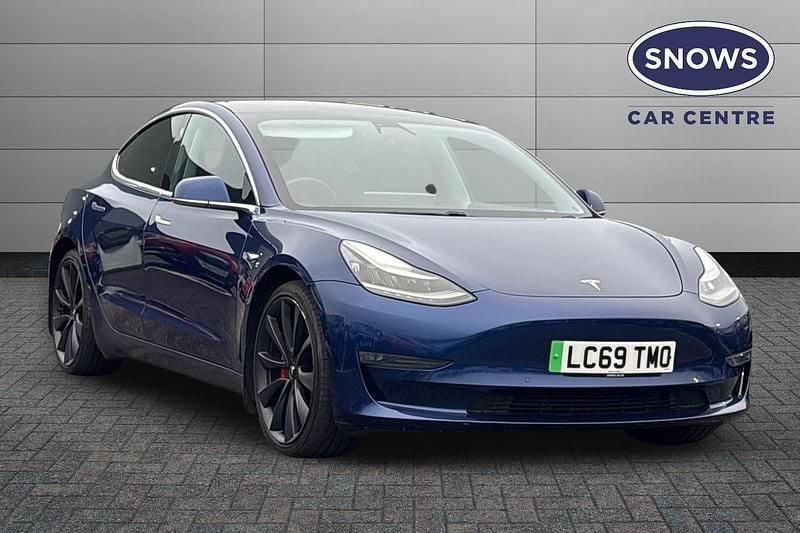 Blue Used 2019 Tesla Model 3 Performance Sedan | £16,499 (Good price) - Image 1/4