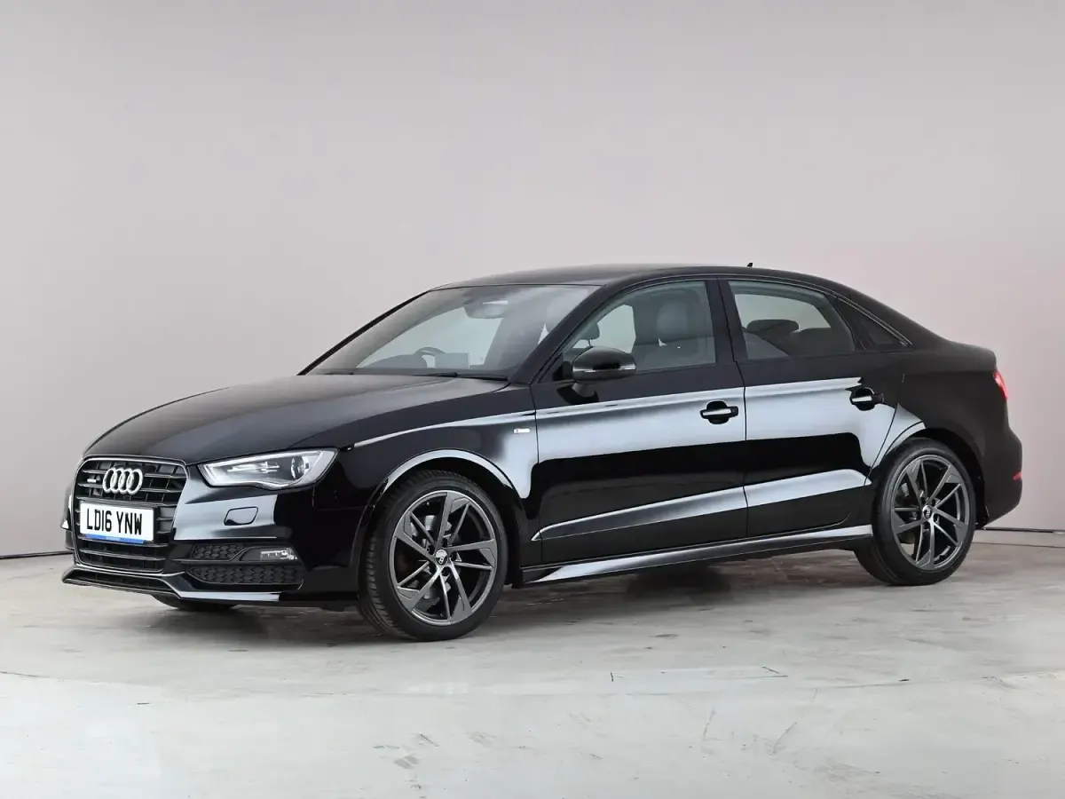 Used Audi A3 S-Line 180 HP (132 kW) 2016 Black Sedan