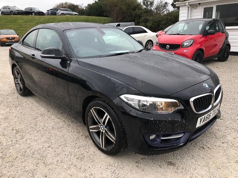 Black Used 2016 BMW 218 Sport Line Coupe | £9,497 (Fair price) - Image 1/4