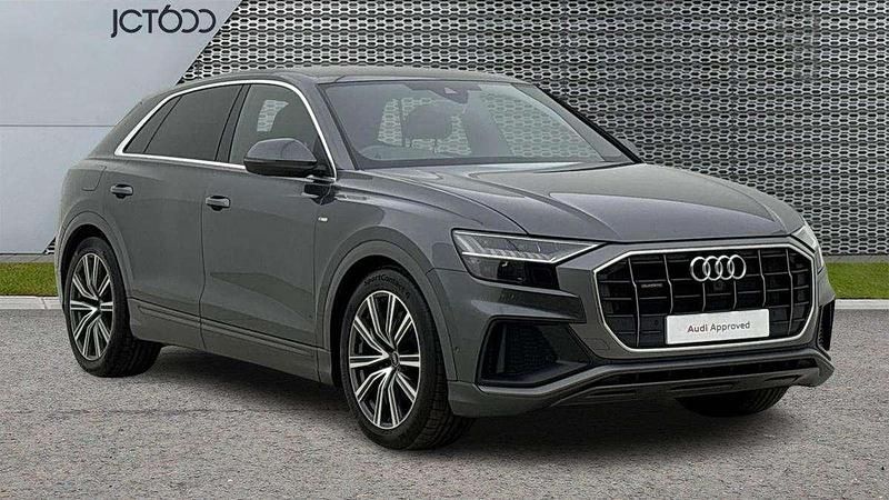 Grey Used 2022 Audi Q8 S-Line SUV | £39,990 (Good price) - Image 1/4