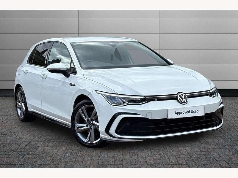 White Used 2020 VW Golf VIII R-line Hatchback | £18,550 (Fair price) - Image 1/3