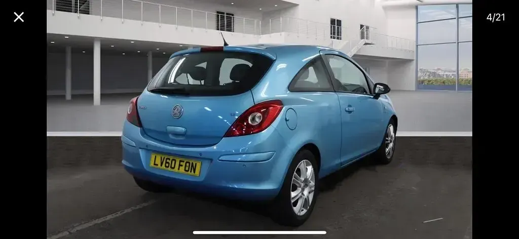 Used Vauxhall Corsa 100 HP (73 kW) 2010 Blue Hatchback