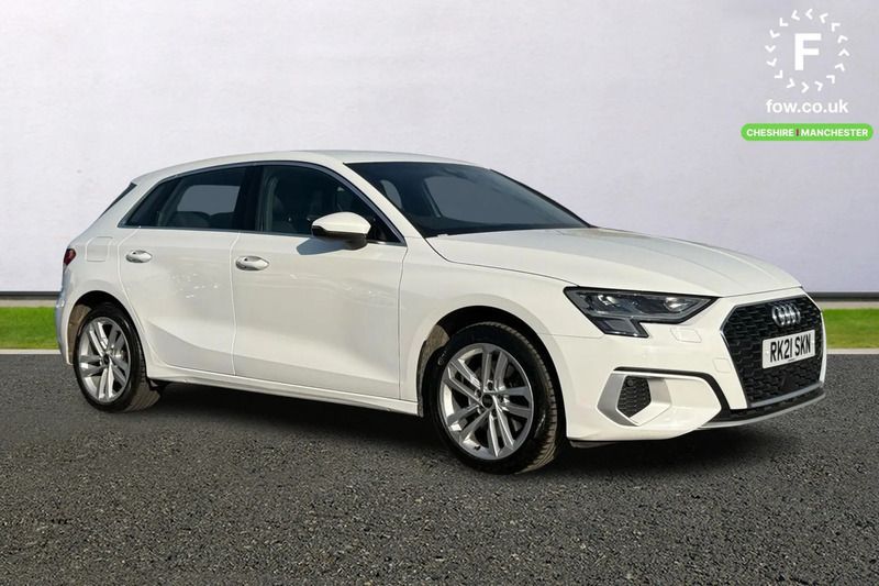 White Used 2021 Audi A3 Sportback e-tron Sport Sedan | £18,099 (Super price) - Image 1/4